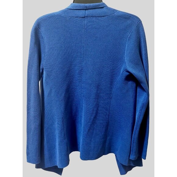 Eileen Fisher Womens Purple Open Front Cardigan XS - Silk & Organic Cotton Blend - Picture 4 of 8